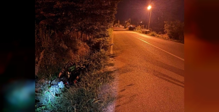 Alkollü motosiklet sürücüsü kaza geçirdi, durumu kritik