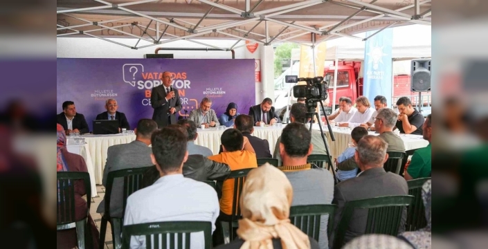 Başkan Kavuş, vatandaşların sorularını yanıtladı