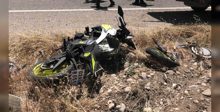 Besni'de trajik kaza: Motosiklet sürücüsü kurtarılamadı