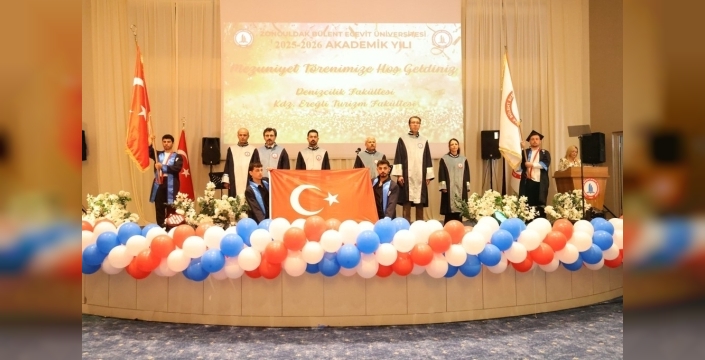 BEUN'da denizcilik ve turizm mezunları geleceğe umut dolu adım attı