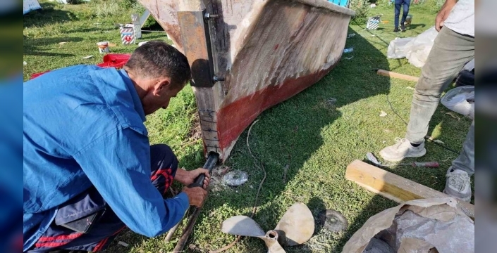 Beyşehir Gölü'nde balıkçılar yeni sezon için hazırlık yapıyor