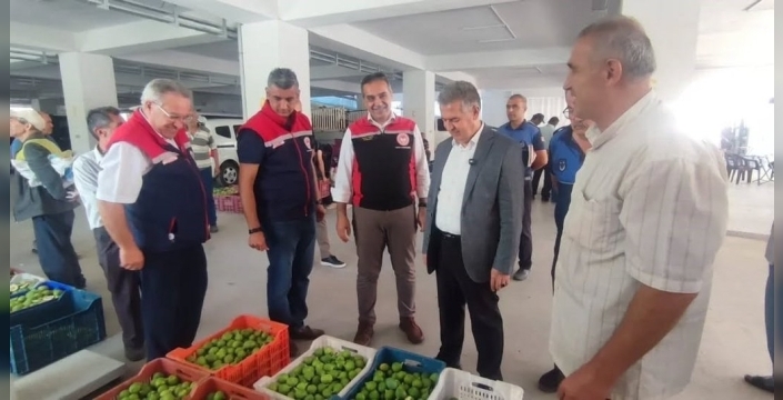Buharkent'te ilek pazarı denetlendi, kalite vurgusu yapıldı