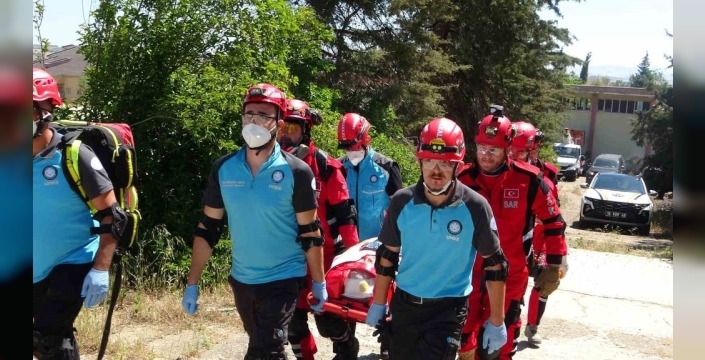 Çanakkale'de fırtına ve dolu tatbikatı ile afetlere hazırlık yapıldı