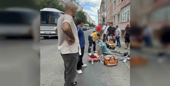 Çorlu'da ATV ve motosiklet çarpıştı: 2 yaralı