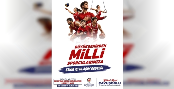 Denizli Büyükşehir, milli sporculara ücretsiz ulaşım desteği sunuyor
