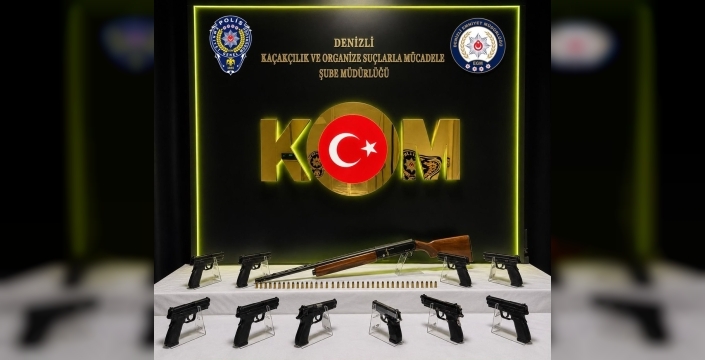 Denizli'de silah kaçakçılığı operasyonunda 3 kişi cezaevine gönderildi