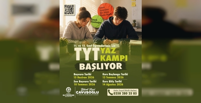 Denizli'de üniversiteye hazırlanan gençlere ücretsiz yaz kampı fırsatı