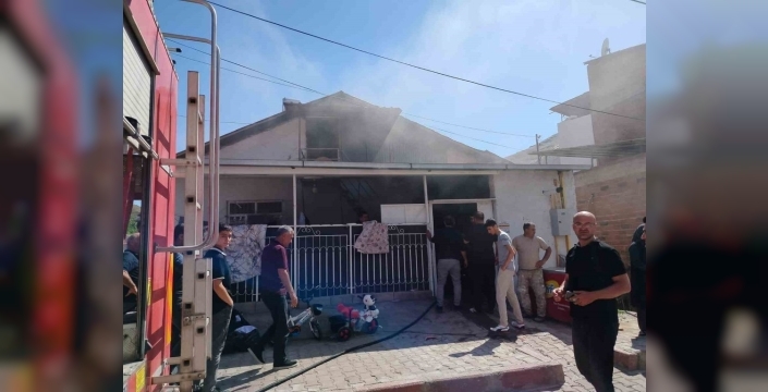 Elazığ'da müstakil evde yangın paniği