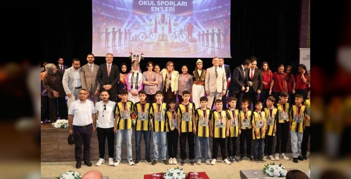 Gaziantep'ten sporun zirvesine: Okul sporları enleri ödüllendirildi