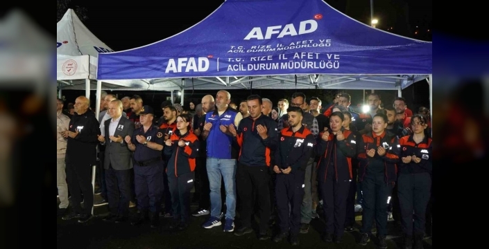 Görevi başında can veren kahraman: AFAD personeli Özkan, Fırtına Deresi'nde son yolculuğuna uğurlandı