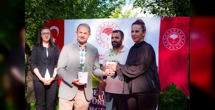 Hakkâri'de çiftçilere 362 bin 700 sebze fidesi dağıtıldı