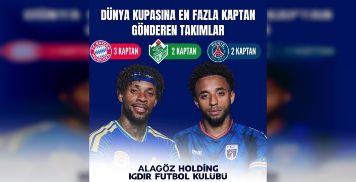 Iğdır FK'dan dünya futboluna dev jest: İki kaptanla Dünya Kupası'nda