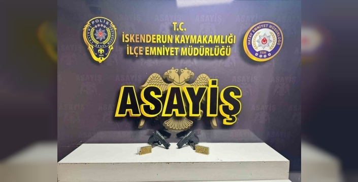 İskenderun'da polis operasyonu: Evden silah ve mühimmat çıktı, bir kişi tutuklandı
