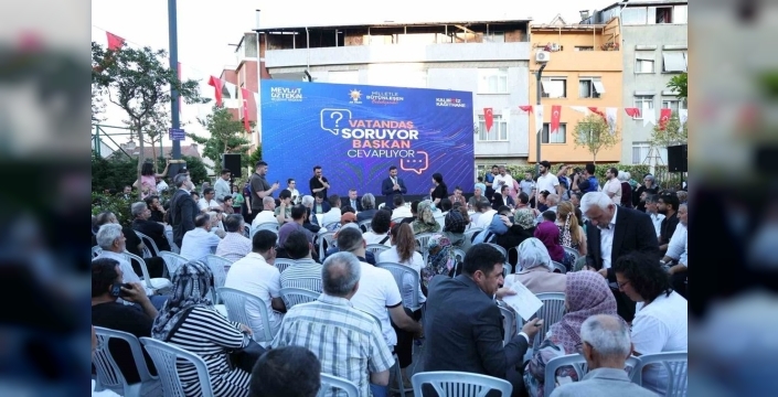 Kağıthane'de vatandaşlar, başkanla projeleri konuştu