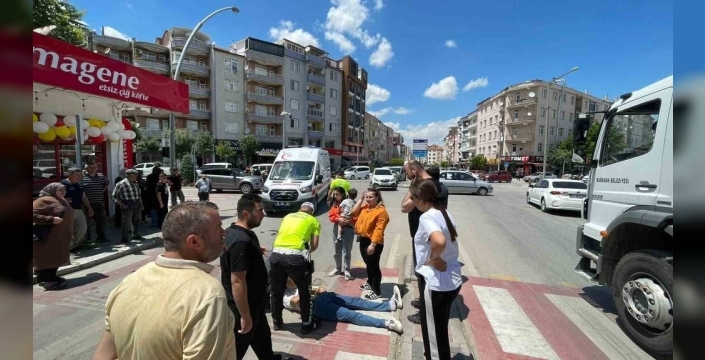 Karaman'da motosiklet kazasında genç sürücü yaralandı