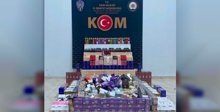 Kars'ta dev operasyon: 5 milyon liralık kaçak ürünler darmadağın!