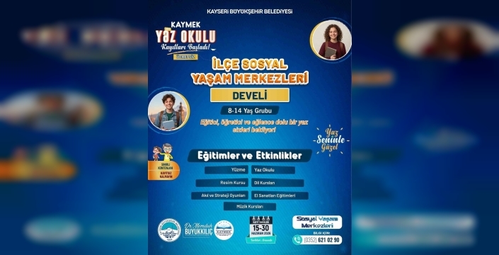 KAYMEK yaz okulu kapılarını açıyor: Kayıtlar başladı