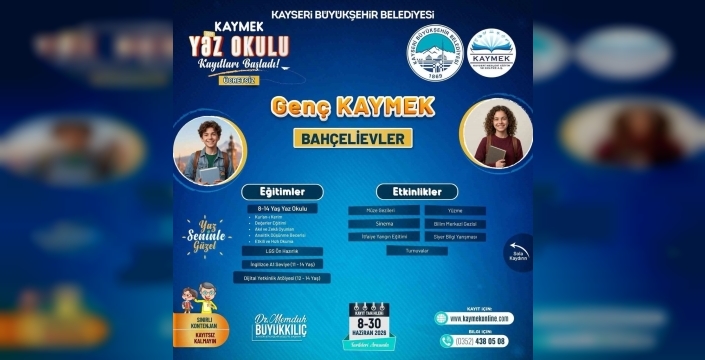 KAYMEK yaz okulu kayıtları açıldı: Çocuklar için dopdolu bir tatil fırsatı