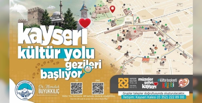 Kayseri'de kültür yolu gezileri yeniden başlıyor