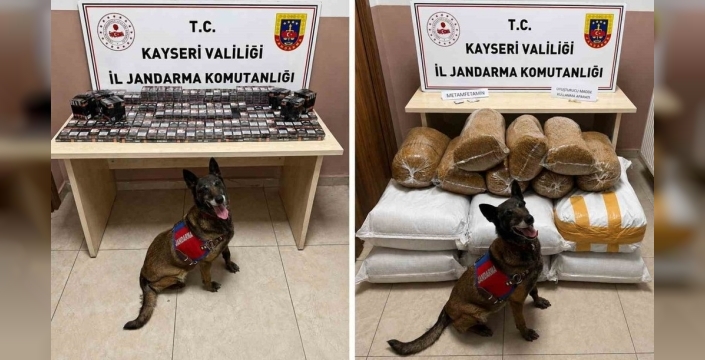 Kayseri'de uyuşturucu ve kaçakçılık operasyonu: 200 kilogram tütün ele geçirildi
