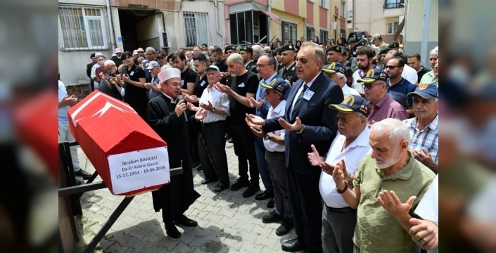 Kıbrıs Gazisi İbrahim Bahçeli, vatan borcunu ödeyerek son yolculuğuna uğurlandı