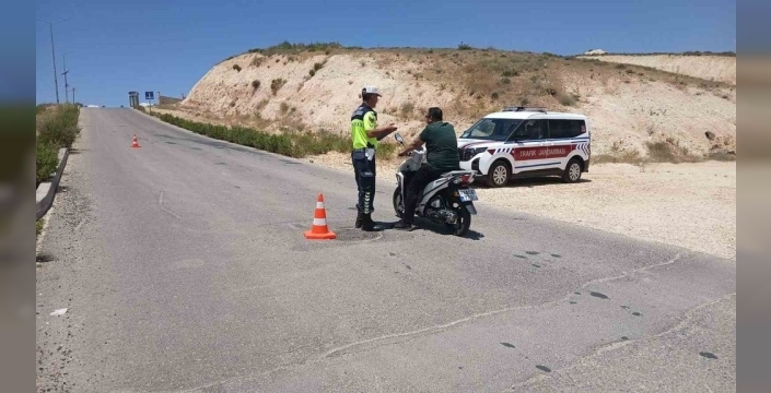 Kilis'te motosiklet sürücülerine yönelik özel denetim yapıldı