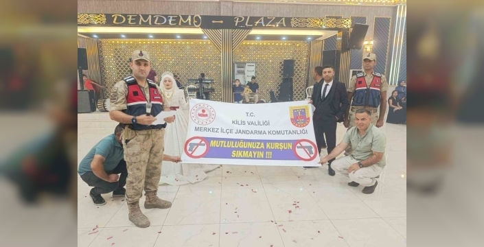 Kilis’te neşeye kurşun sıkılmasın diye 'Mutluluğunuza Kurşun Sıkmayın' kampanyası