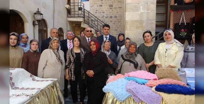 Kilis'te şehit ve gazi ailelerinden umut dolu hayır çarşısı