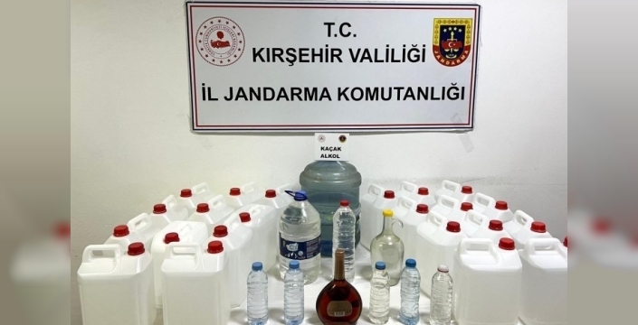 Kırşehir'de kaçak alkol operasyonunda 120 litre etil alkol ele geçirildi