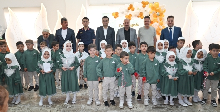Ladik’te minik hafızlardan hatim sevinci