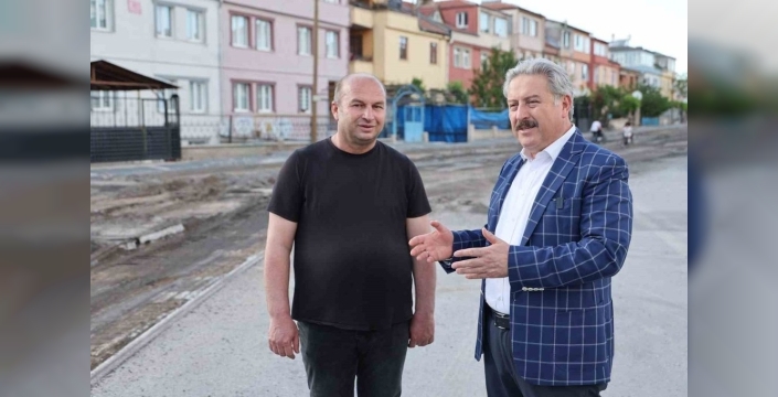 Melikgazi'de Osmanlı Mahallesi yolları yenileniyor