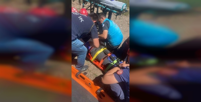 Melikgazi'de piknik kabusu: Kayalıklardan düşen adam kurtarıldı