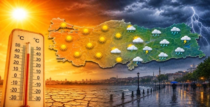 Meteoroloji uyardı! Kavurucu sıcaklar gelirken yağmur da kapıda