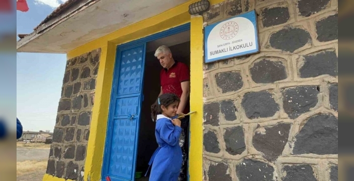 Minik yüreklerin hayali gerçek oldu: Köy okulu renklendi!