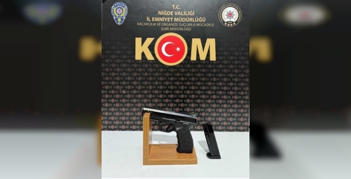 Niğde'de ruhsatsız silah operasyonu: bir kişi tutuklandı