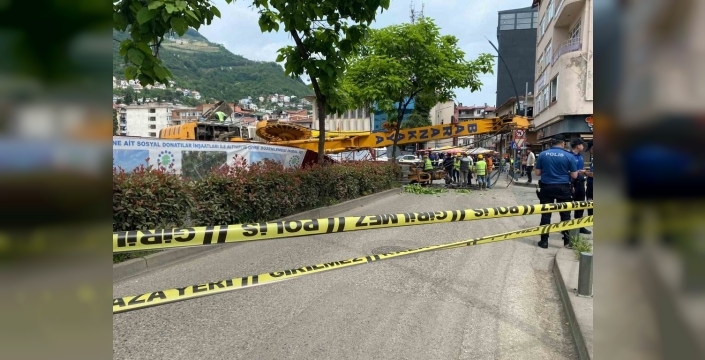 Ordu'da iş makinesi kazası: Bir operatör hastanelik oldu
