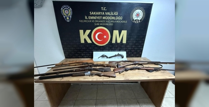 Sakarya'da silah kaçakçılığına büyük operasyon: 1 gözaltı