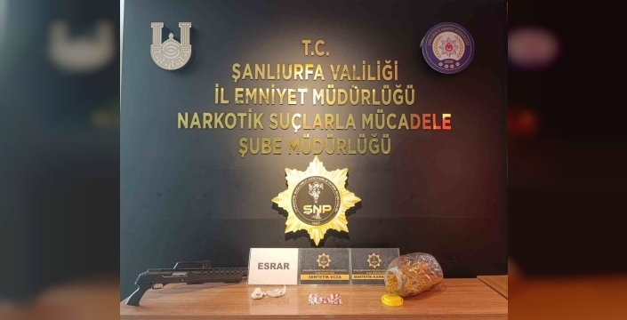 Şanlıurfa'da uyuşturucu operasyonunda 3 kişi gözaltına alındı