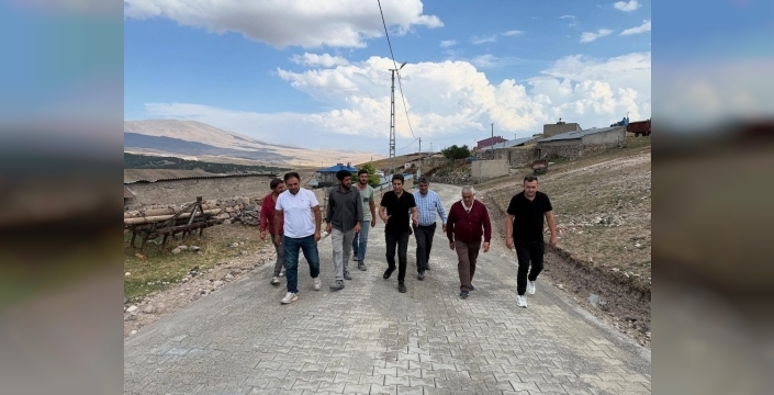 Sarıkamış kaymakamı, Mescitli Köyü'nde yol yapımını mercek altına aldı