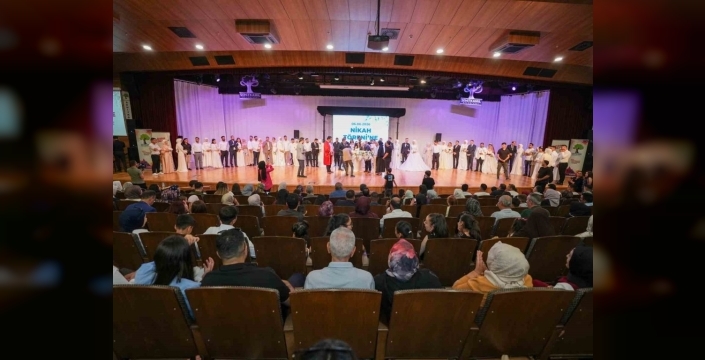 Şehitkamil'de 51 çiftin mutluluk dolu nikah töreni