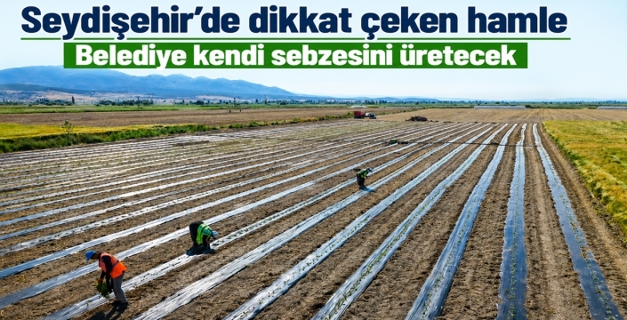Seydişehir’de dikkat çeken hamle! Belediye kendi sebzesini üretecek