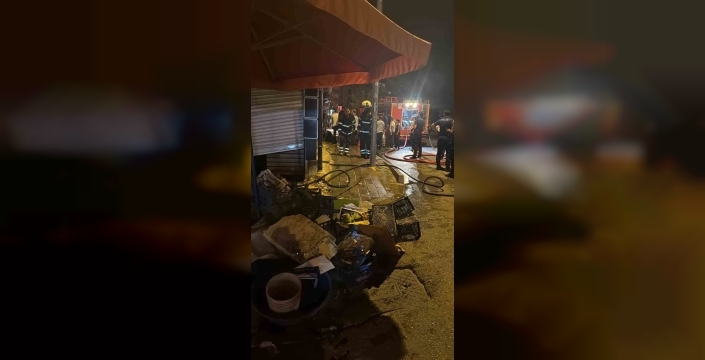 Siirt'te markette korkutan yangın: İtfaiye müdahale etti