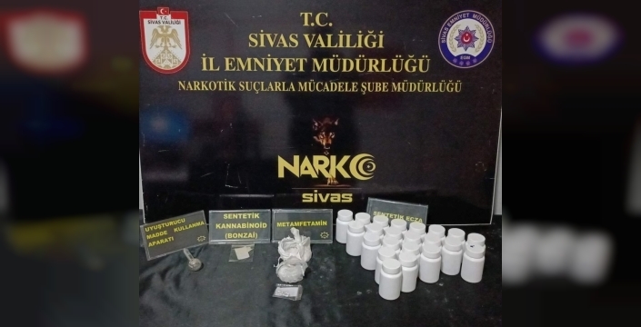 Sivas'ta uyuşturucu tacirlerine büyük darbe: 2 kişi demir parmaklıklar ardında