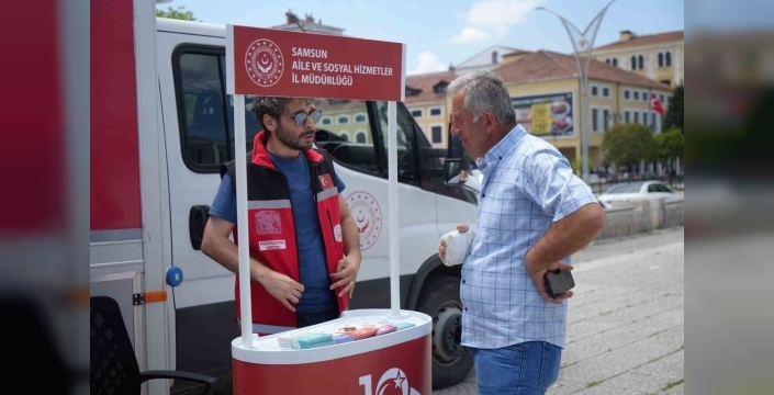Sosyal hizmetler artık ayağınızda: Mobil araç haziran boyu Samsun'da