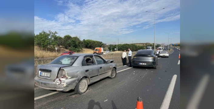 Tekirdağ'da 500 metre arayla zincirleme kazalar yaşandı