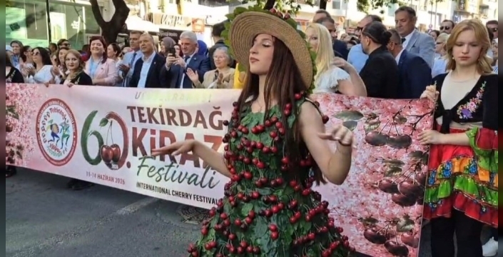 Tekirdağ'da 60. Uluslararası Kiraz Festivali coşkusu başladı