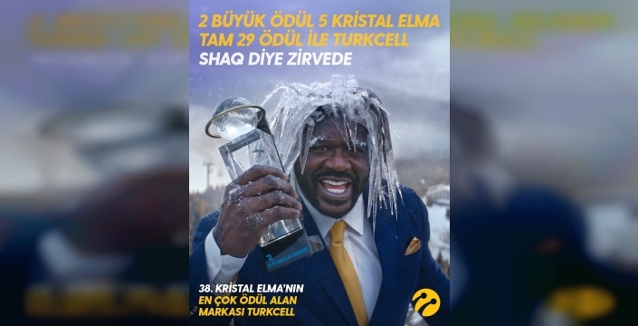 Turkcell, Kristal Elma'da 29 ödül kazanarak reklamcılıkta tarih yazdı