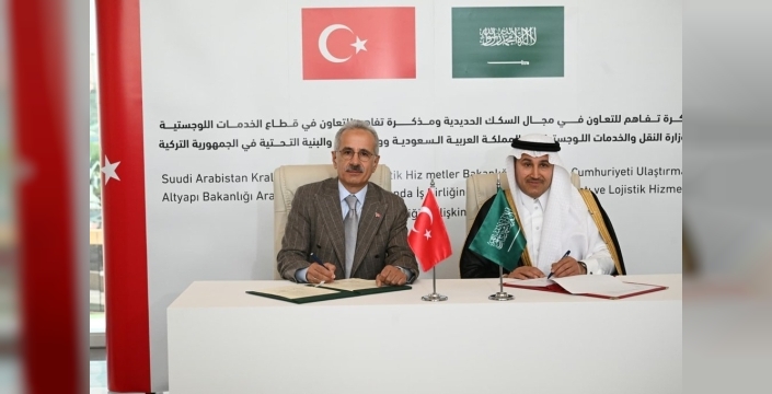 Türkiye ve Suudi Arabistan, demiryolu ve lojistik alanında işbirliği anlaşmaları imzaladı