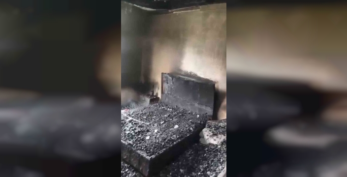 Yangını uzaktan öğrenen ev sahibi büyük şok yaşadı