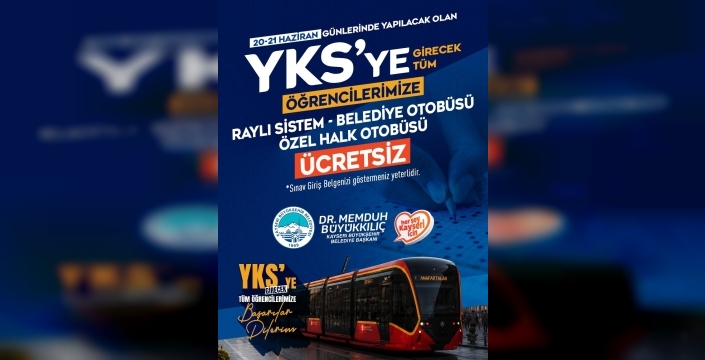 YKS adaylarına ücretsiz ulaşım desteği müjdesi